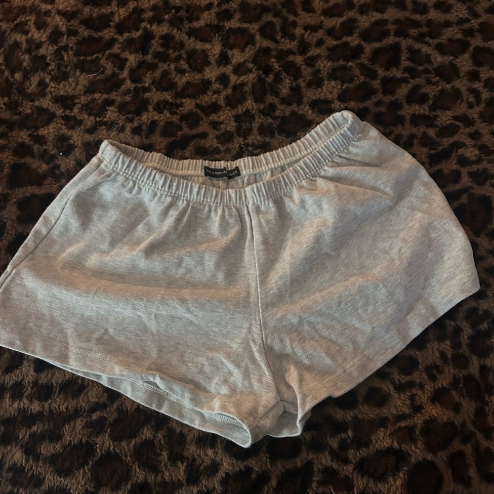 Brandy Melville Gray Pajama Shorts Soft Cotton Blend